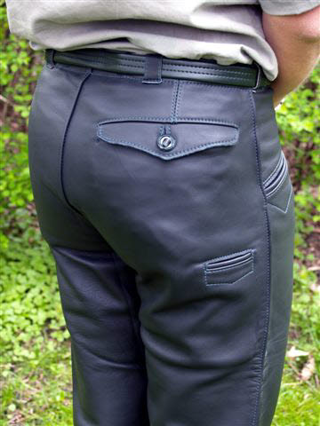 Lederhose Mod. 116 dunkeloliv